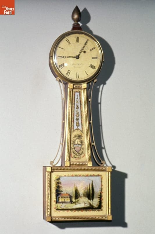 Banjo Wall Clock, circa 1815