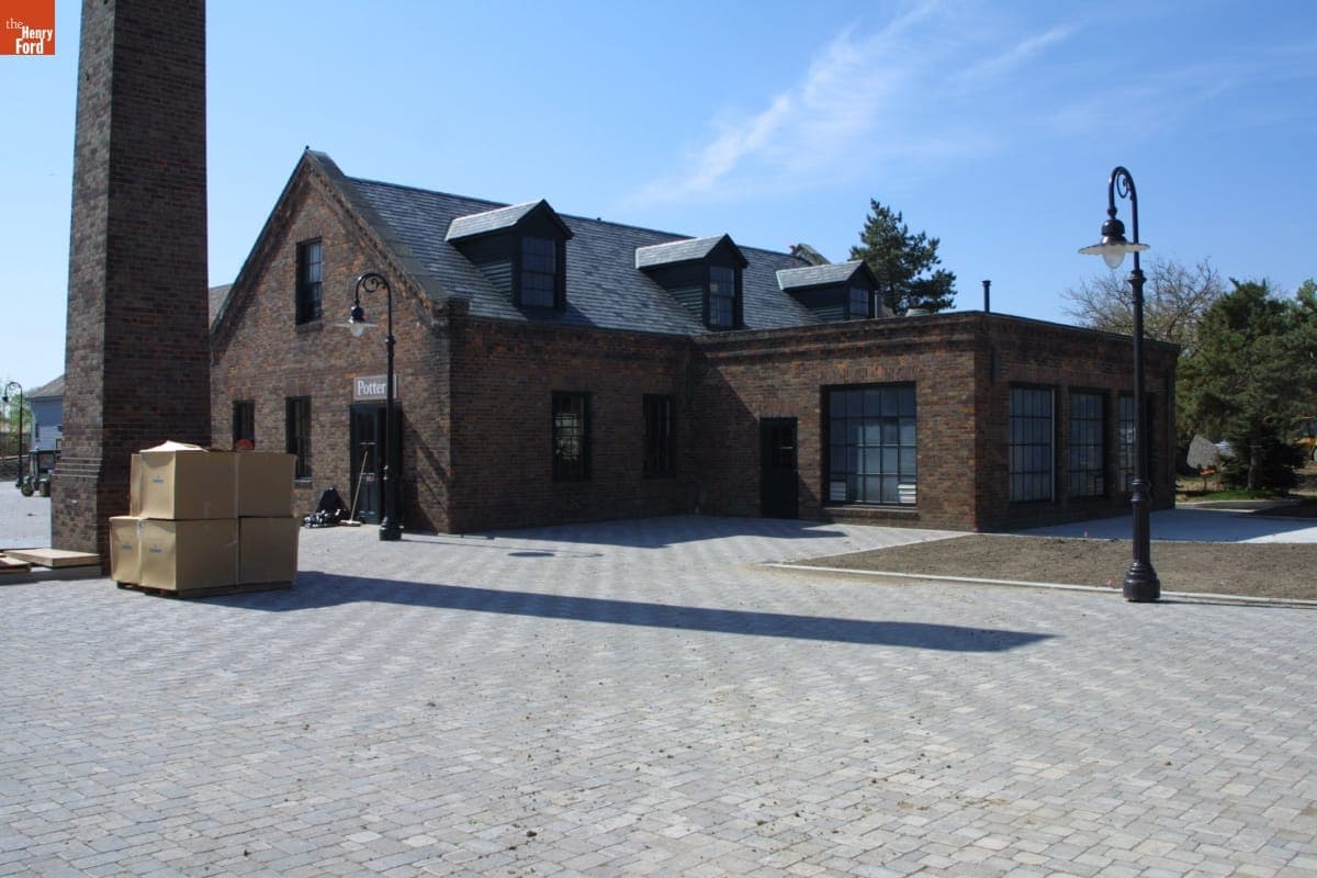 Pottery Shop during the Greenfield Village Restoration Project, May 2003