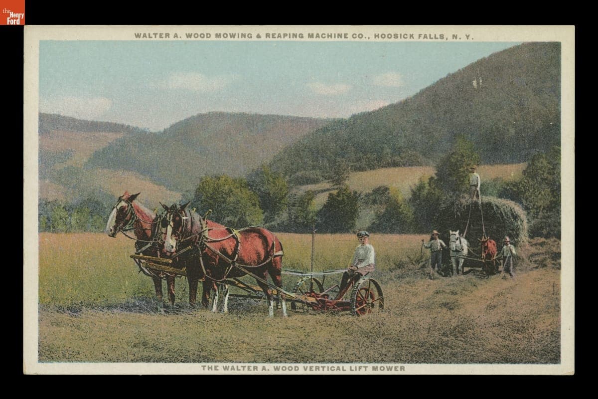 "The Walter A. Wood Vertical Lift Mower," circa 1905