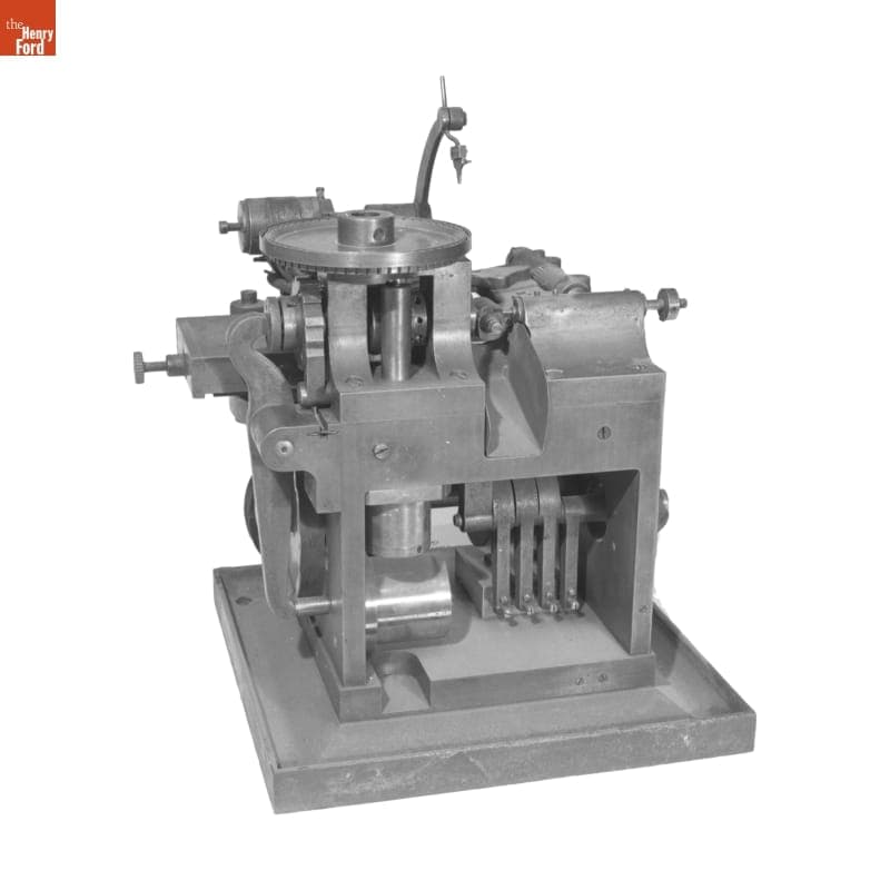 Air-activated Gear Cutter, Used by the Waltham Watch Company, circa 1895