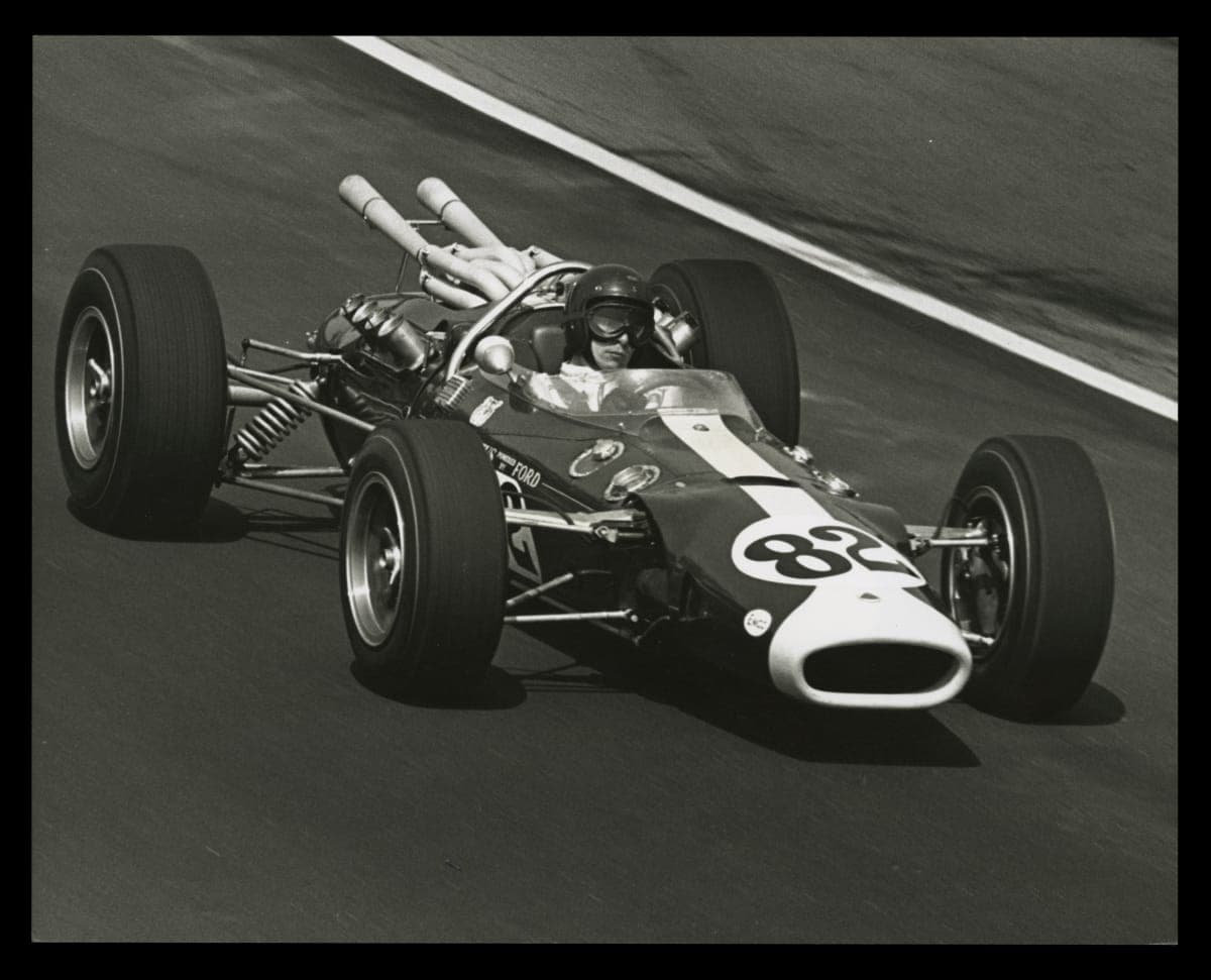 Lotus Racer with Ford Engine at the Indianapolis 500 Race, 1965