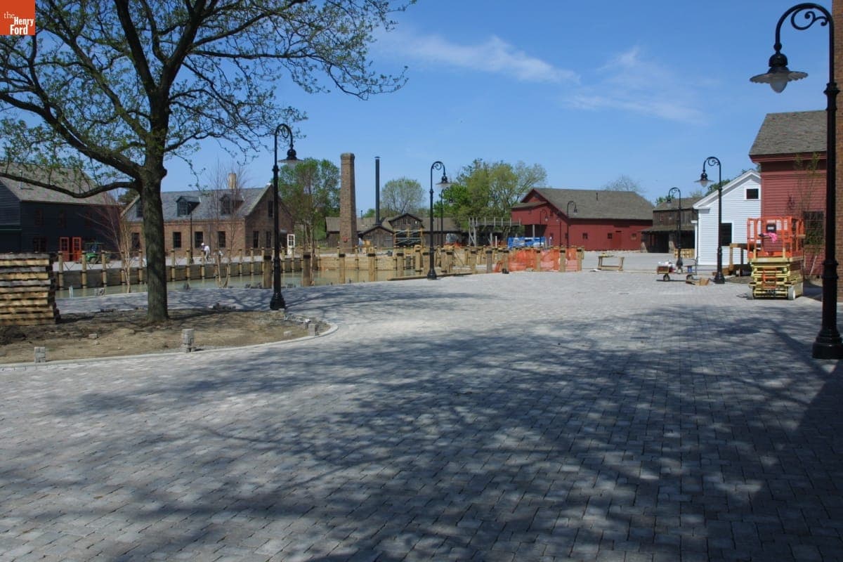 Liberty Craftworks District Construction, Greenfield Village Restoration Project, May 2003