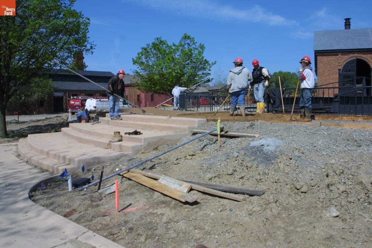 Railroad Turntable during the Greenfield Village Restoration Project, May 2003