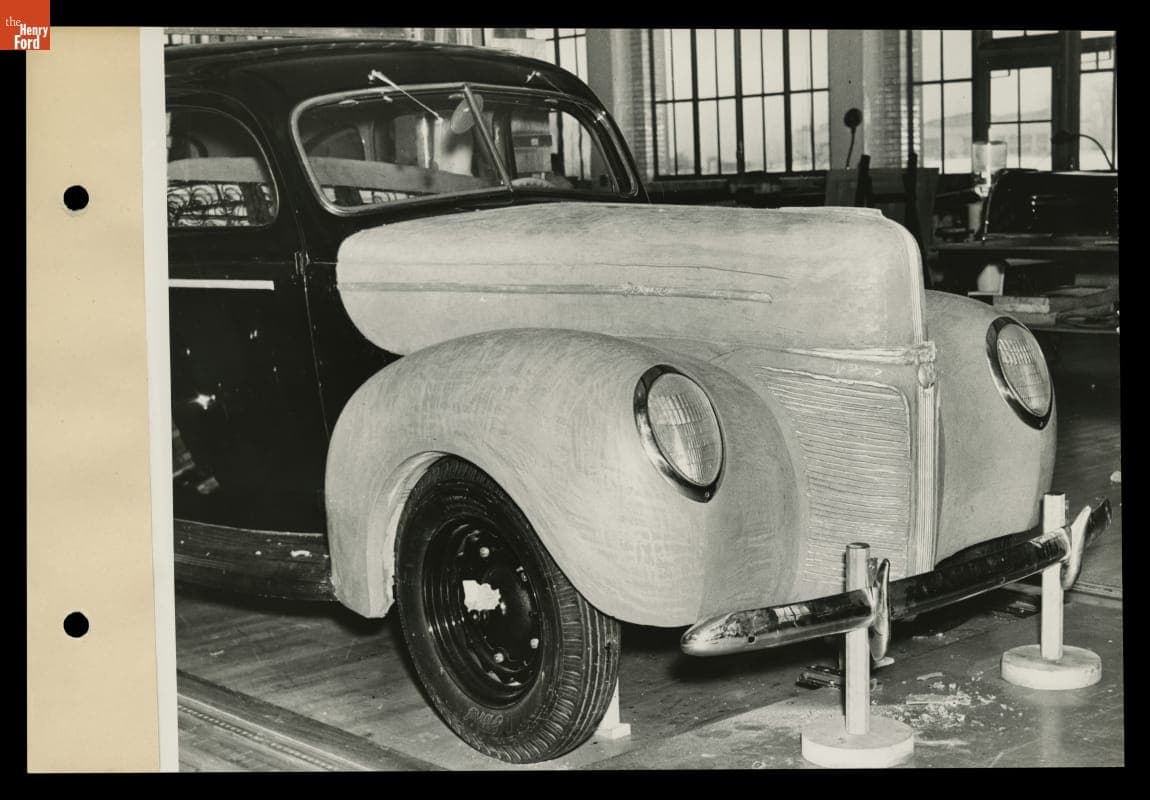 Clay Model of a Proposed 1940 Ford V-8 Deluxe Automobile, February, 1939