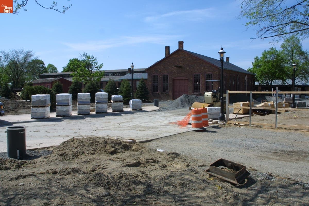 Liberty Craftworks District Construction, Greenfield Village Restoration Project, May 2003