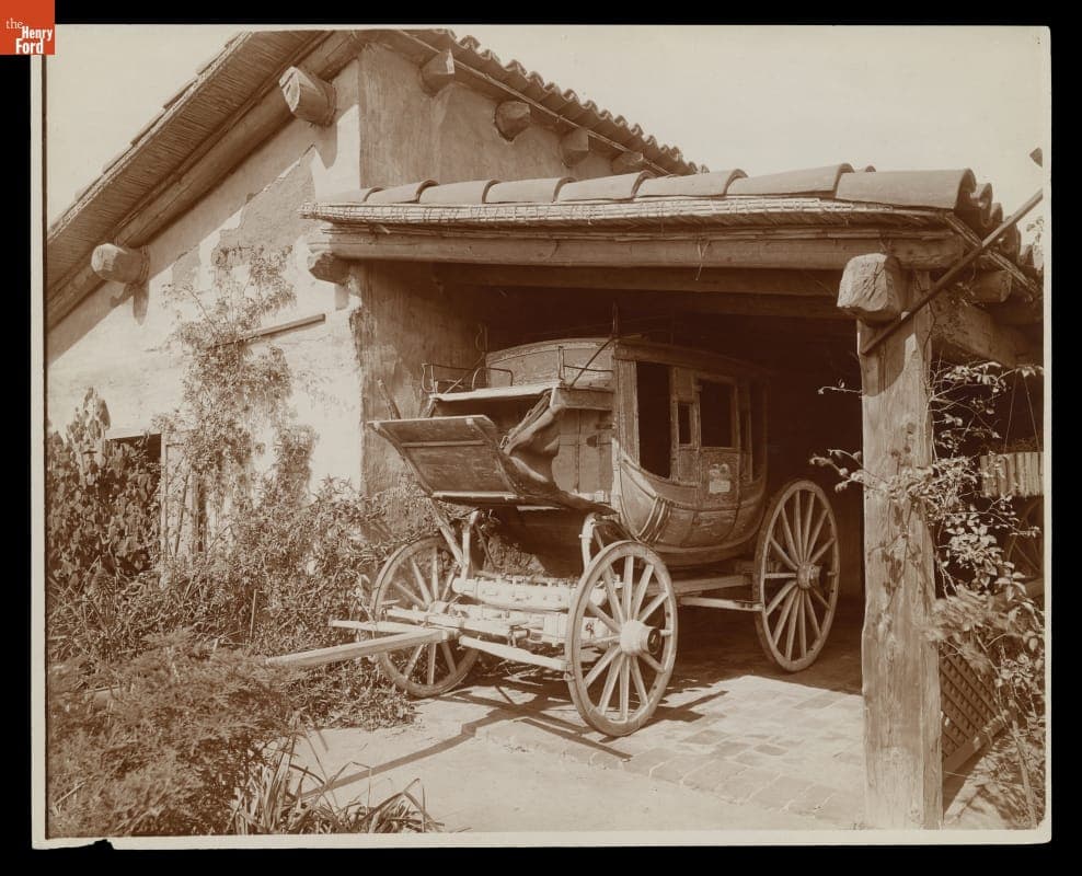 Stage Coach at Ramona's Marriage Place, Old Town, San Diego, California, circa 1890
