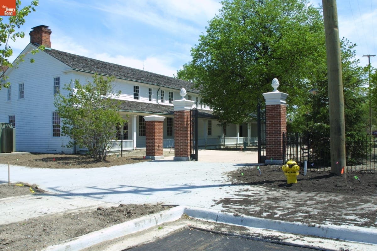 Eagle Tavern during the Greenfield Village Restoration Project, May 2003