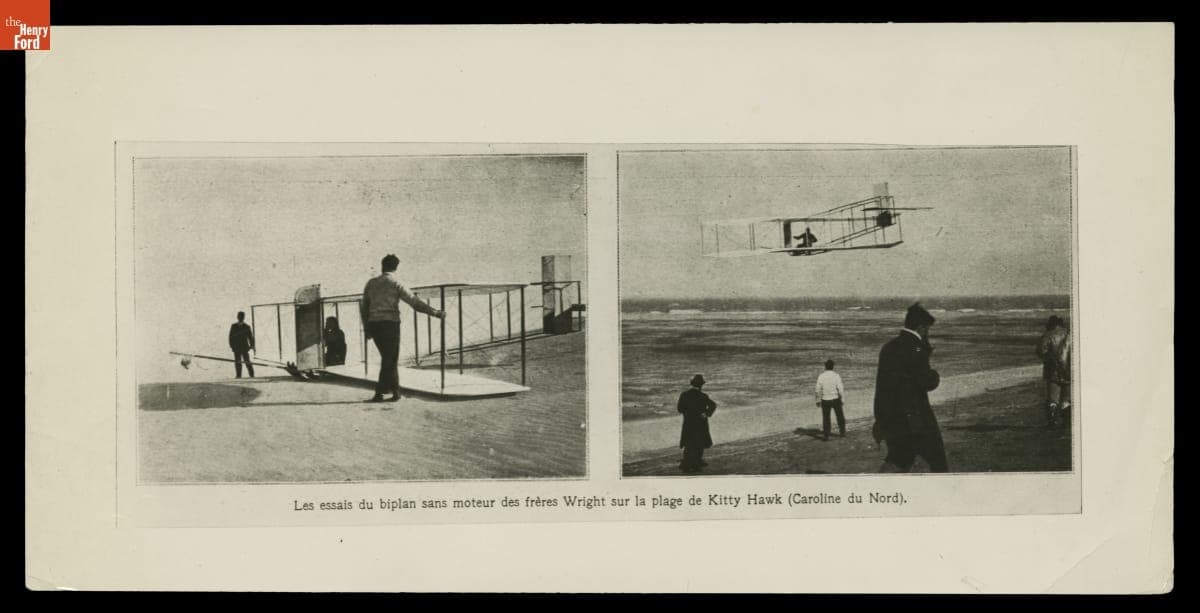 Orville Wright Making Glider Tests at Kill Devil Hills, North Carolina, October 1911
