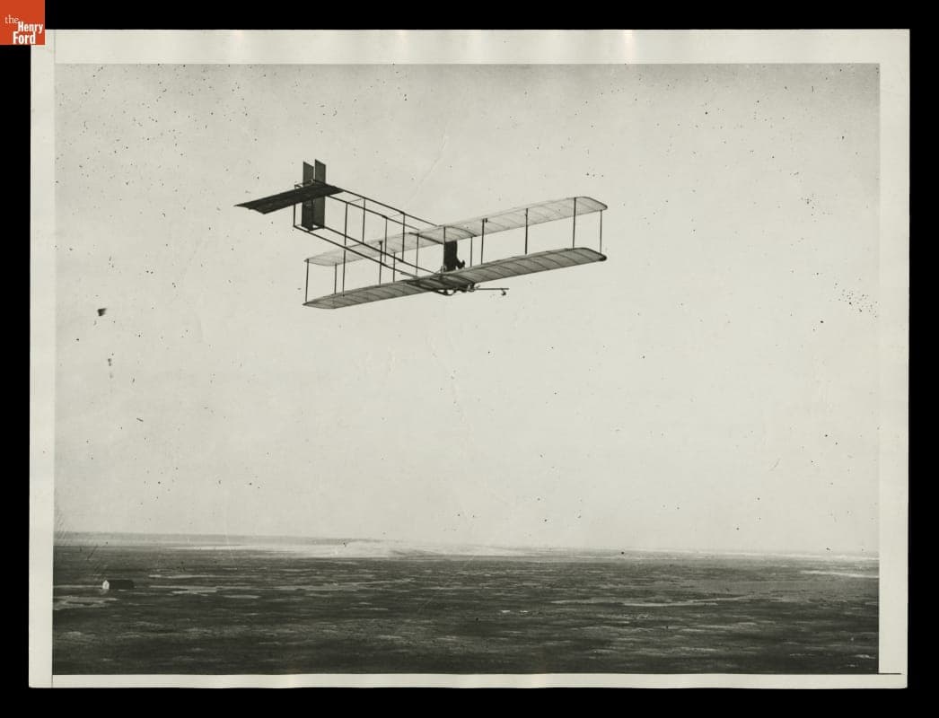 Orville Wright Making Glider Tests at Kill Devil Hills, North Carolina, October 1911