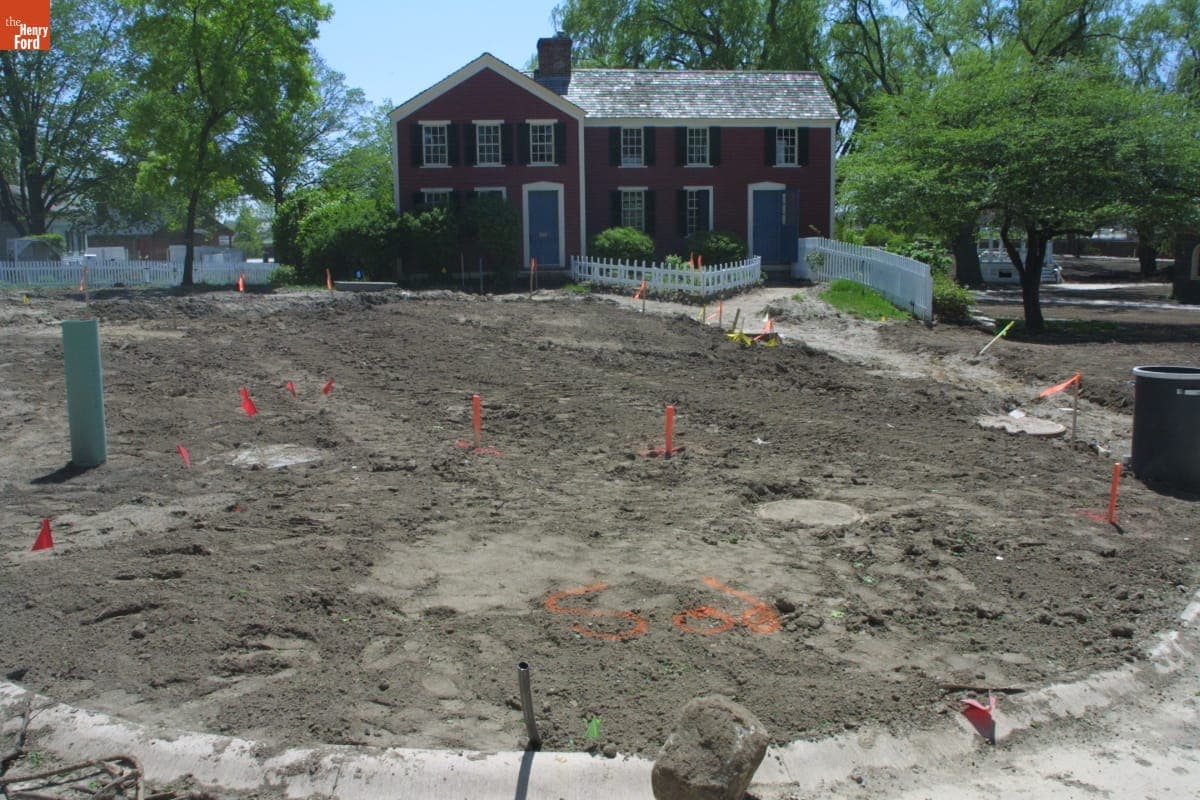 Luther Burbank Birthplace during the Greenfield Village Restoration Project, May 2003
