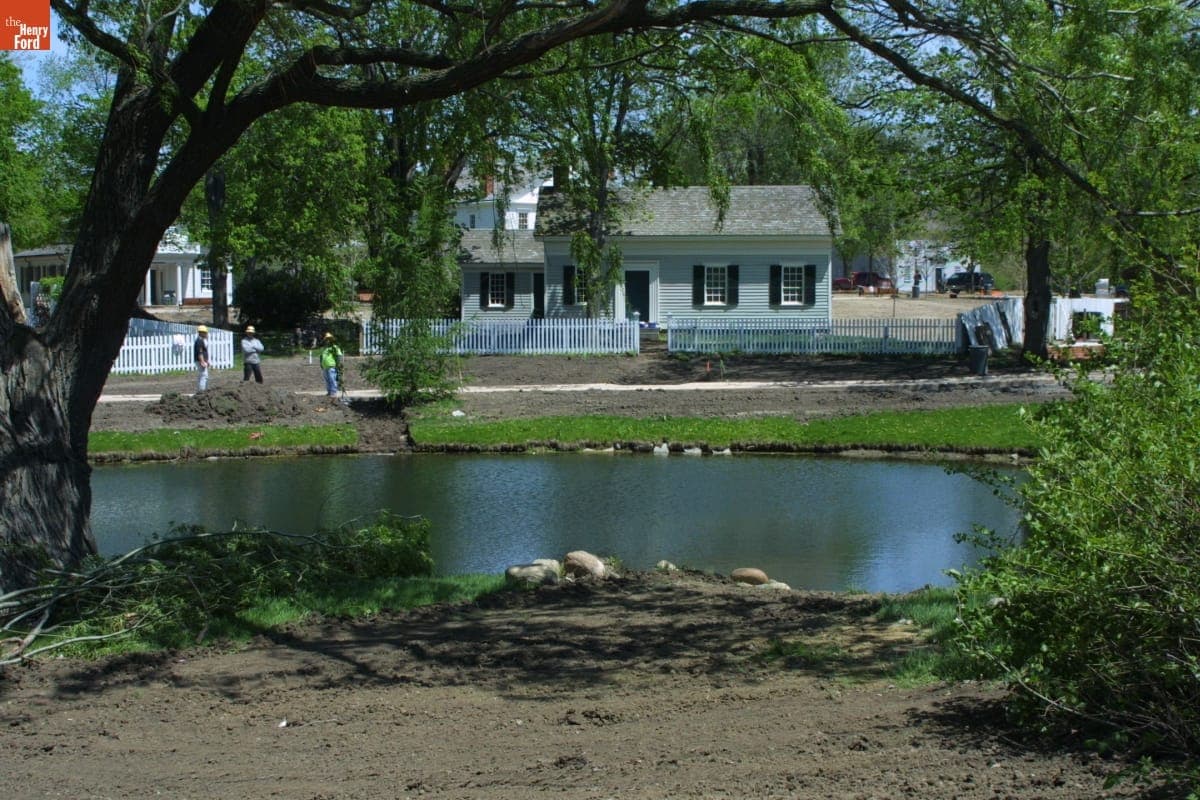 Edison Homestead during the Greenfield Village Restoration Project, May 2003