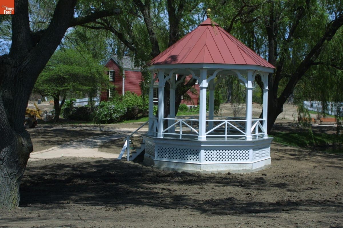 Bandstand after Relocation during the Greenfield Village Restoration Project, May 2003