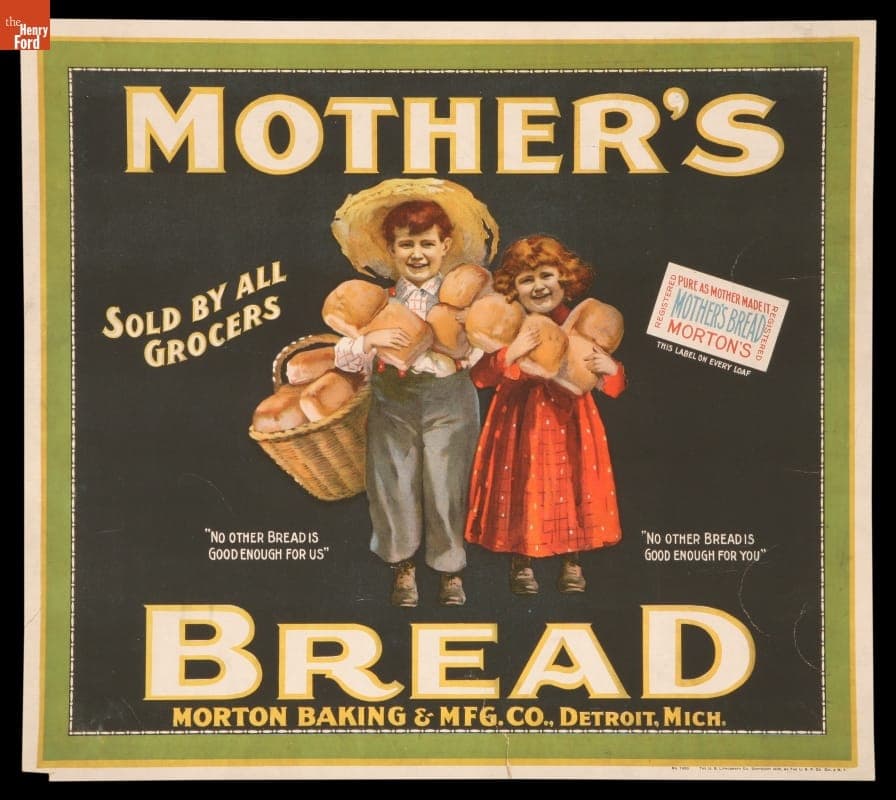 Advertising Poster, "Mother's Bread," circa 1900