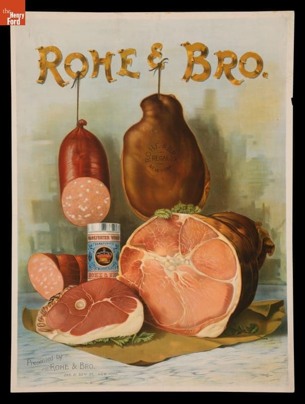 Advertising Poster, "Rohe & Bro." circa 1900