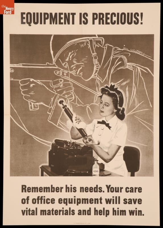 World War II Poster, "Equipment is Precious!," 1943