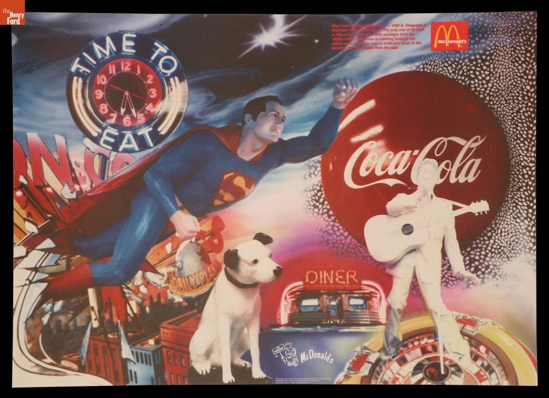 Advertising Poster for McDonald's Restaurants, "Time to Eat," 1989