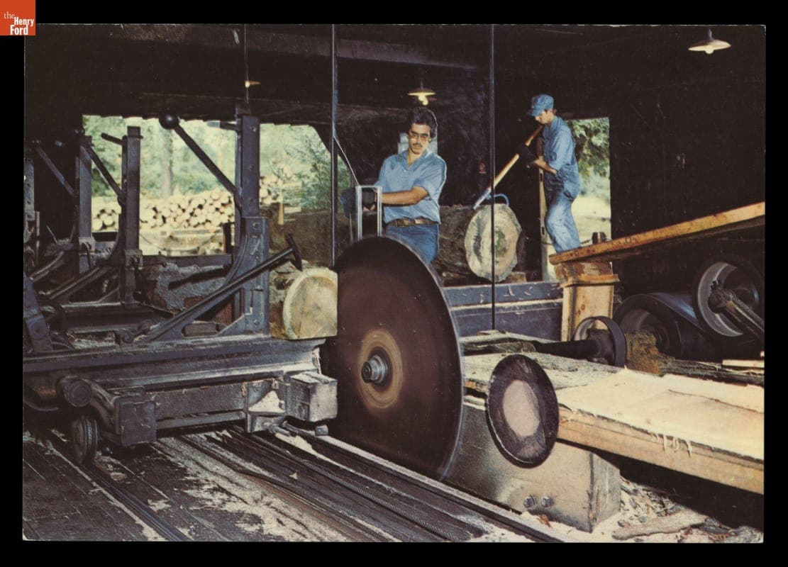Circular Sawmill in Greenfield Village, circa 1983