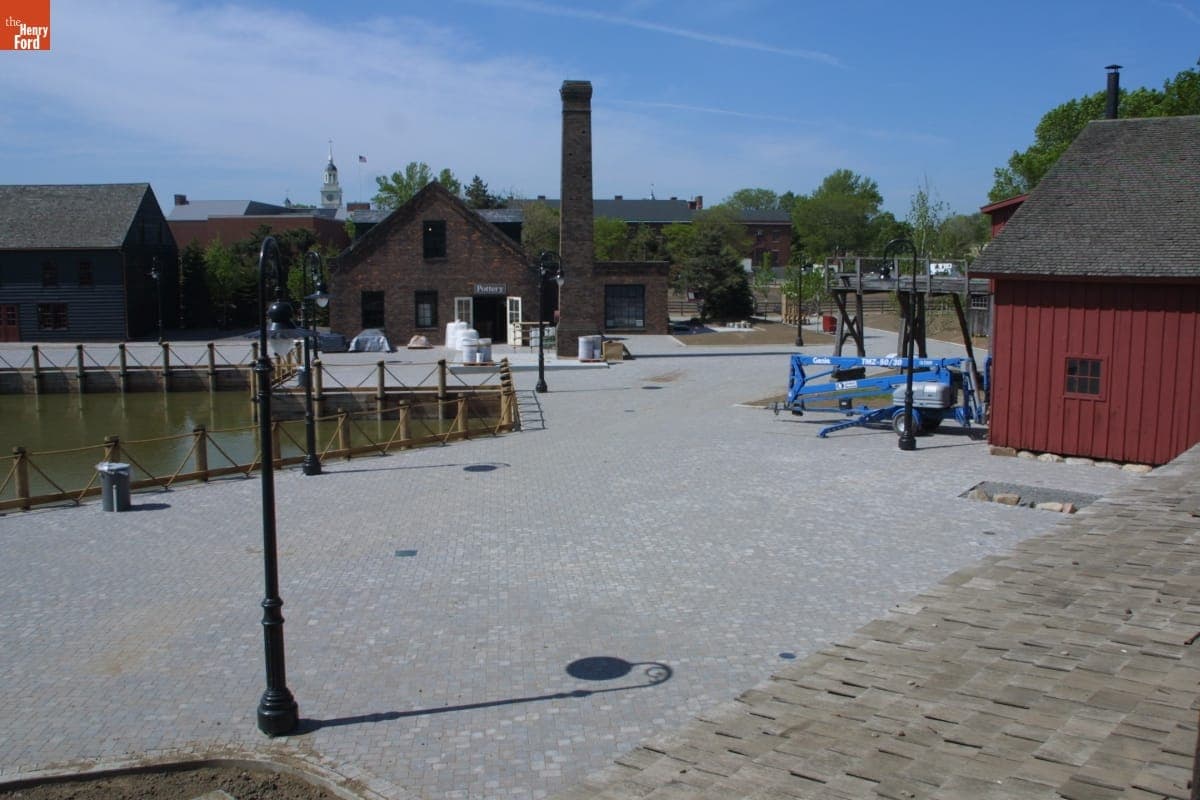Pottery Shop during the Greenfield Village Restoration Project, May 2003