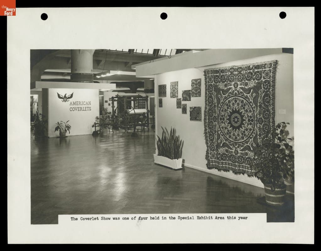 American Coverlets Exhibit at Henry Ford Museum, 1957-1958
