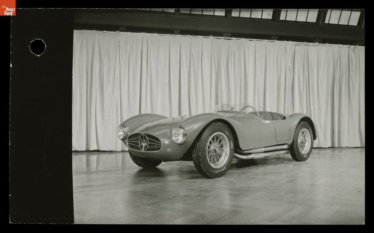 Maserati A6 GCS in Sports Cars Internationale Exhibit at Henry Ford Museum, 1955