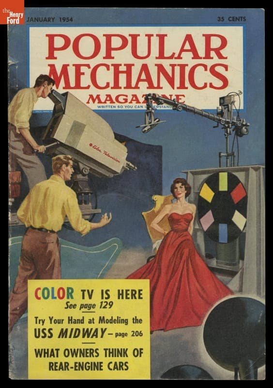 Popular Mechanics Magazine for January 1954, "Color TV is Here"