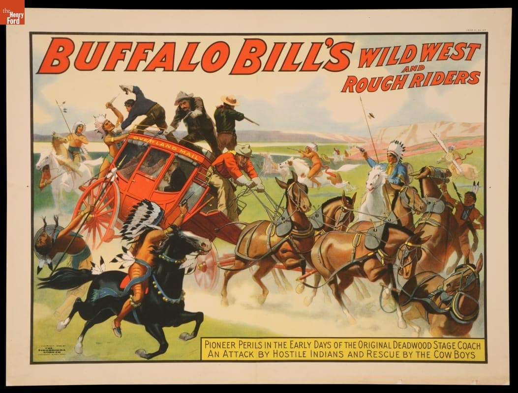 Circus Poster, Buffalo Bill's Wild West And Rough Riders, 1908