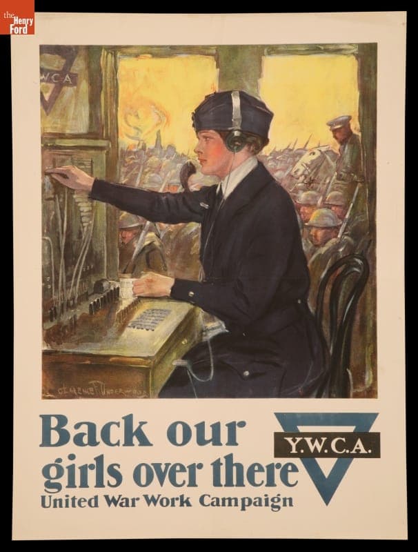 World War I Poster, "Back Our Girls Over There, " circa 1918