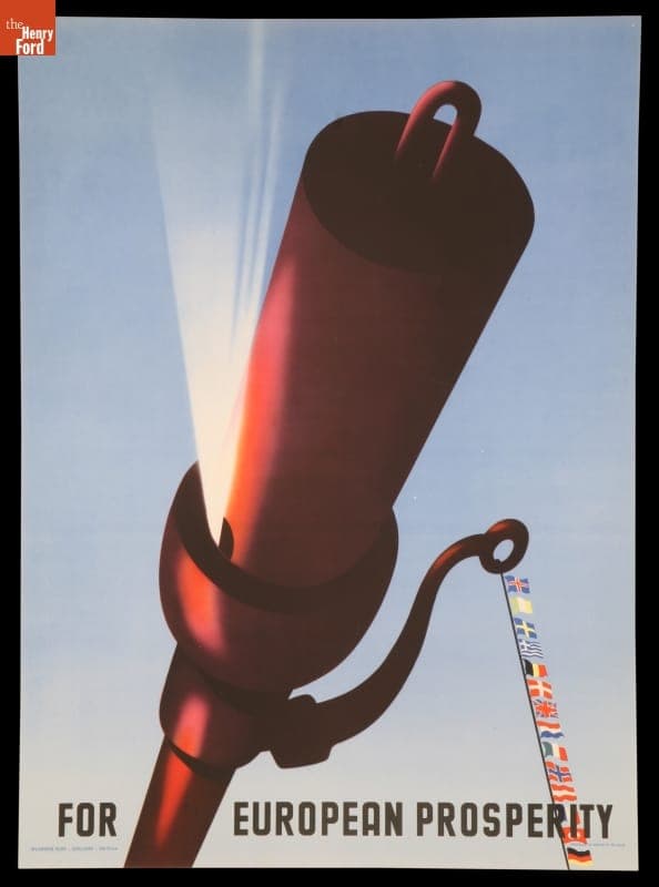 European Recovery Program Poster, "For European Prosperity," circa 1950