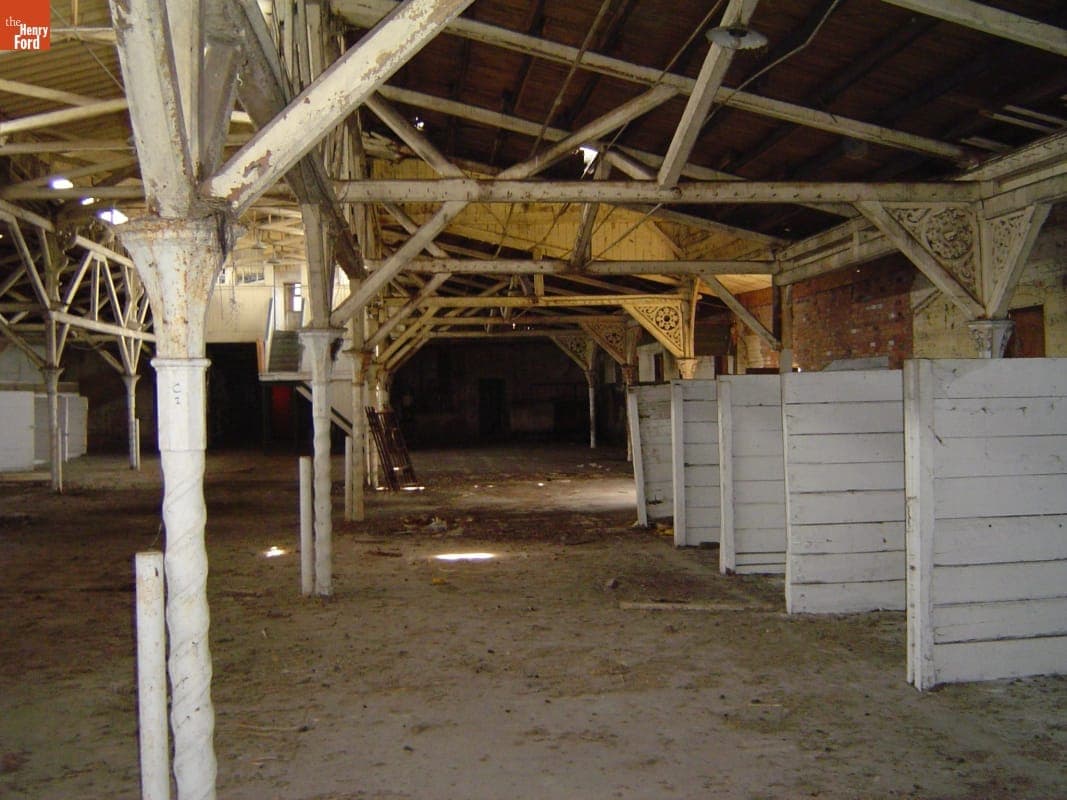 Dismantling the Riding Stable (Originally the Detroit Central Market Building) at Belle Isle, Detroit, Michigan, 2003