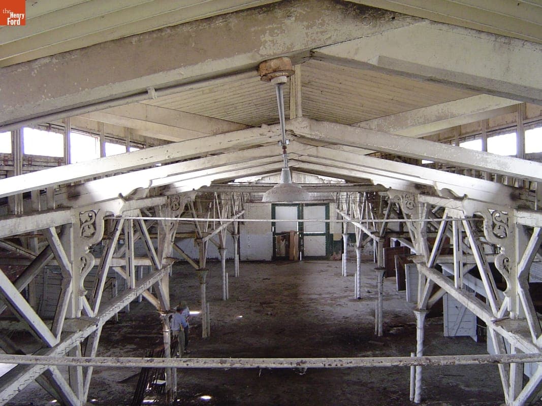 Dismantling the Riding Stable (Originally the Detroit Central Market Building) at Belle Isle, Detroit, Michigan, 2003