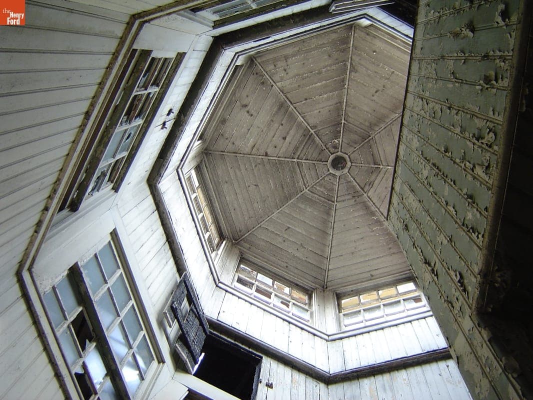Dismantling the Riding Stable (Originally the Detroit Central Market Building) at Belle Isle, Detroit, Michigan, 2003