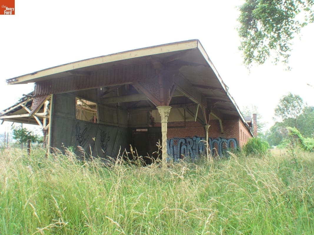 Dismantling the Riding Stable (Originally the Detroit Central Market Building) at Belle Isle, Detroit, Michigan, 2003