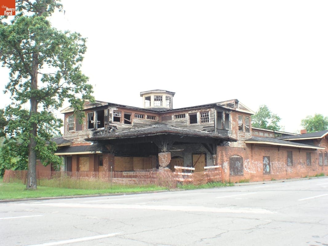 Dismantling the Riding Stable (Originally the Detroit Central Market Building) at Belle Isle, Detroit, Michigan, 2003