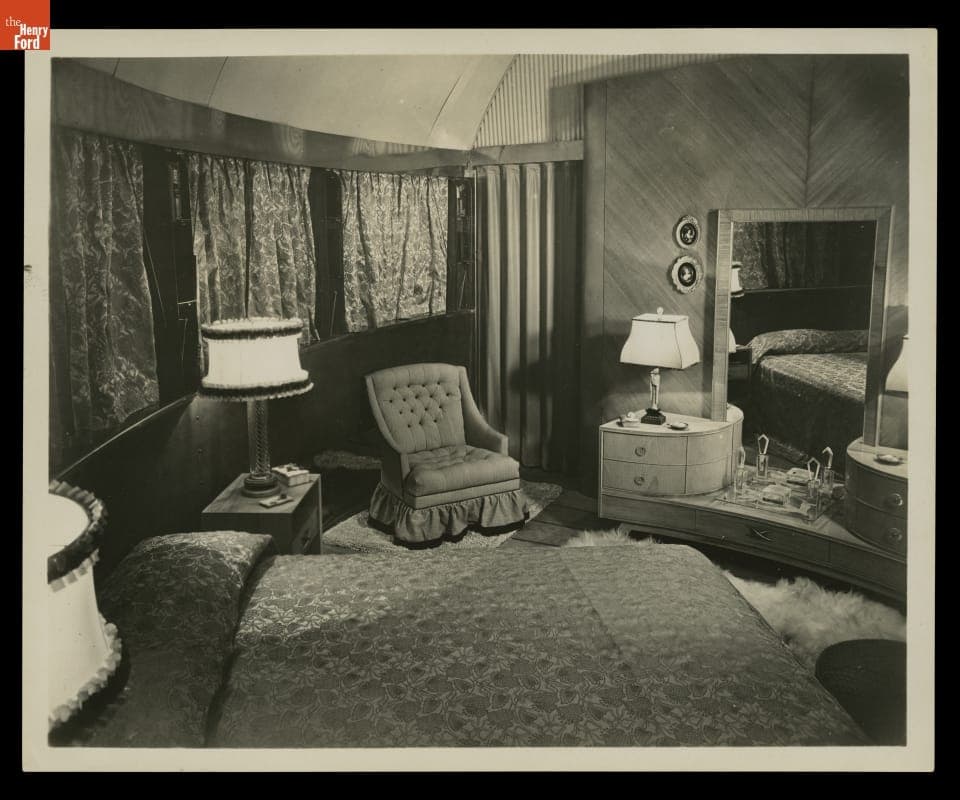 Furnished Bedroom of Model Dymaxion House, 1946