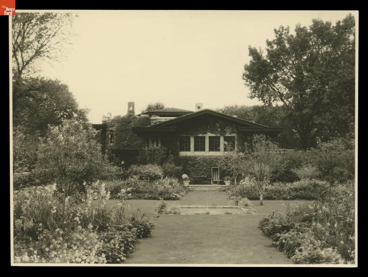 English Garden at Fair Lane Estate, Dearborn, Michigan, September 1931