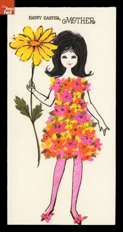 Easter Greeting Card, "Happy Easter, Mother," 1972