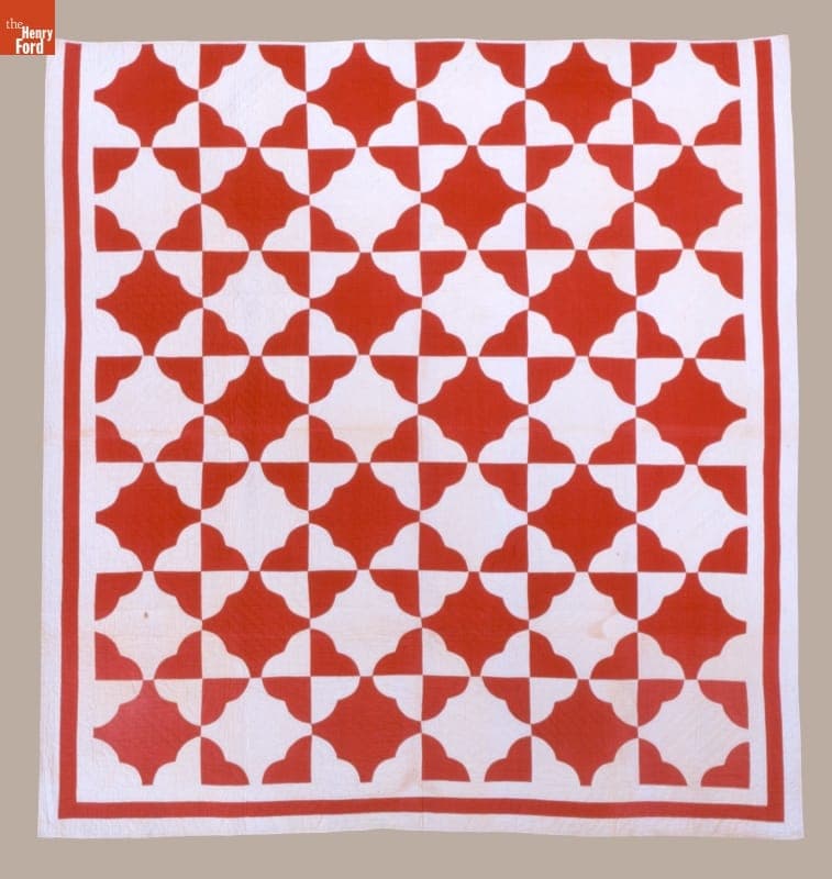 Four Hearts Quilt, 1870-1900
