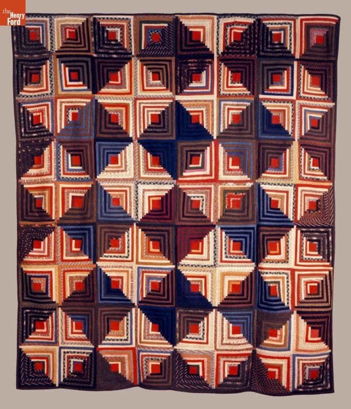 Sunshine and Shadow Quilt by Emma Warren, circa 1895