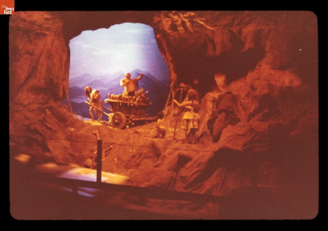 Story of Man Diorama on the Magic Skyway Ride, Ford Pavilion, New York World's Fair, 1964-1965