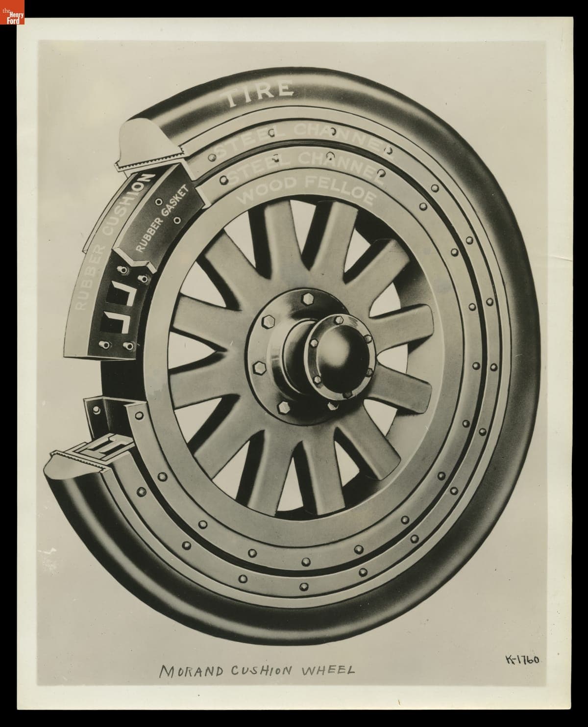 Morand Cushion Wheel for Mack Truck, circa 1919