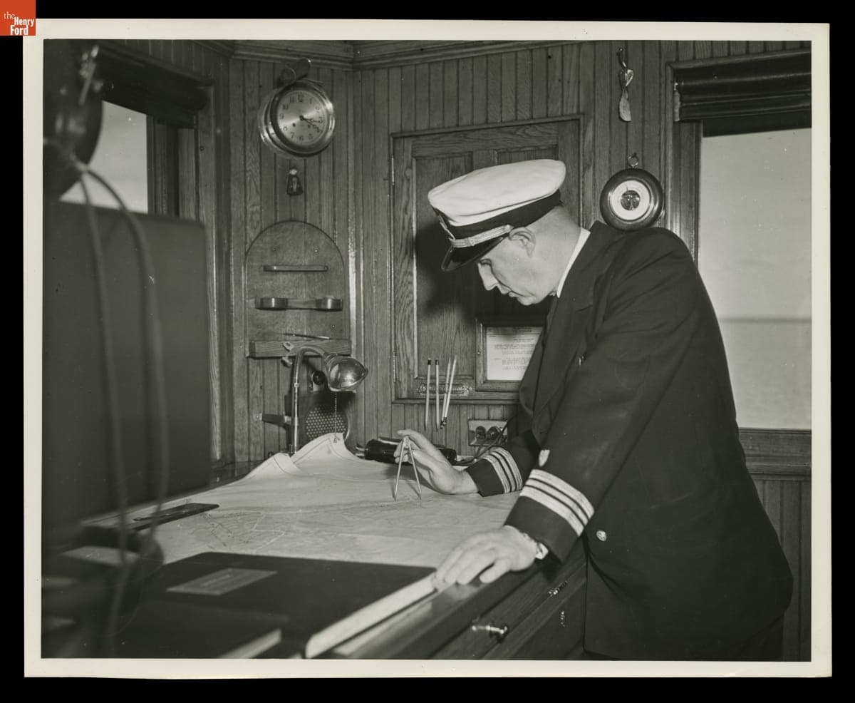 Captain of the Ford Motor Company Ship "Benson Ford," April 1945