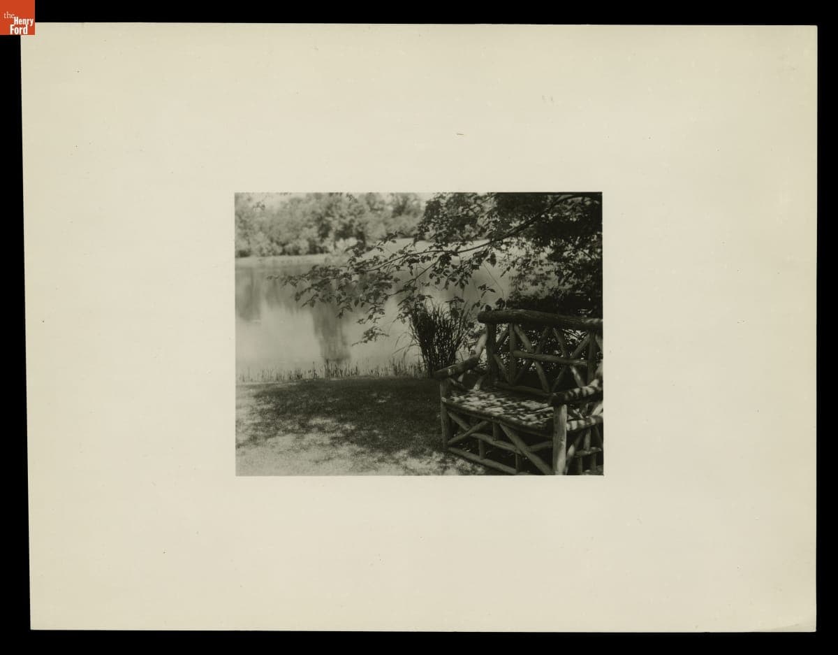 View of the Rouge River at Fair Lane Estate, Dearborn, Michigan, July 1932