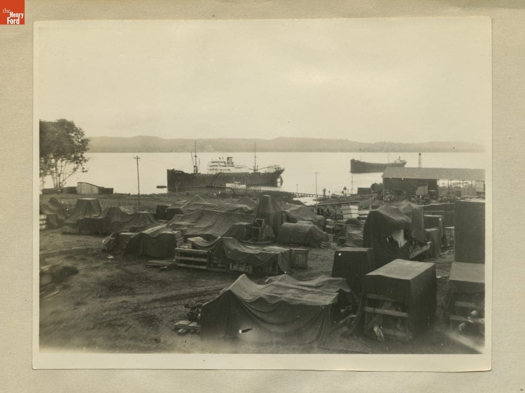 Supplies Delivered by Ship, Fordlandia, Brazil, 1929