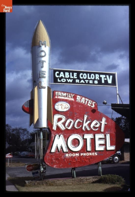 Rocket Motel Sign, Joplin, Missouri, 1979