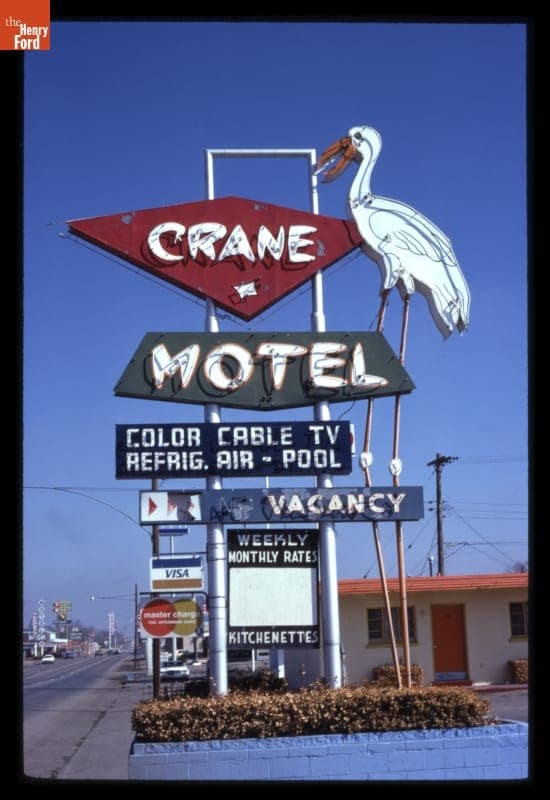 Crane Motel Sign, Roswell, New Mexico, 1979