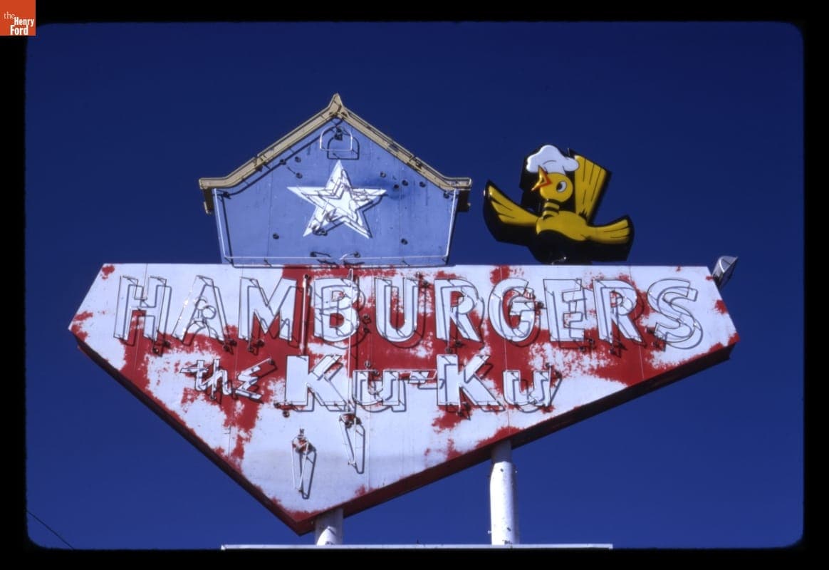 Waylan's Ku-Ku Burger Sign, Oklahoma City, Oklahoma, 1979