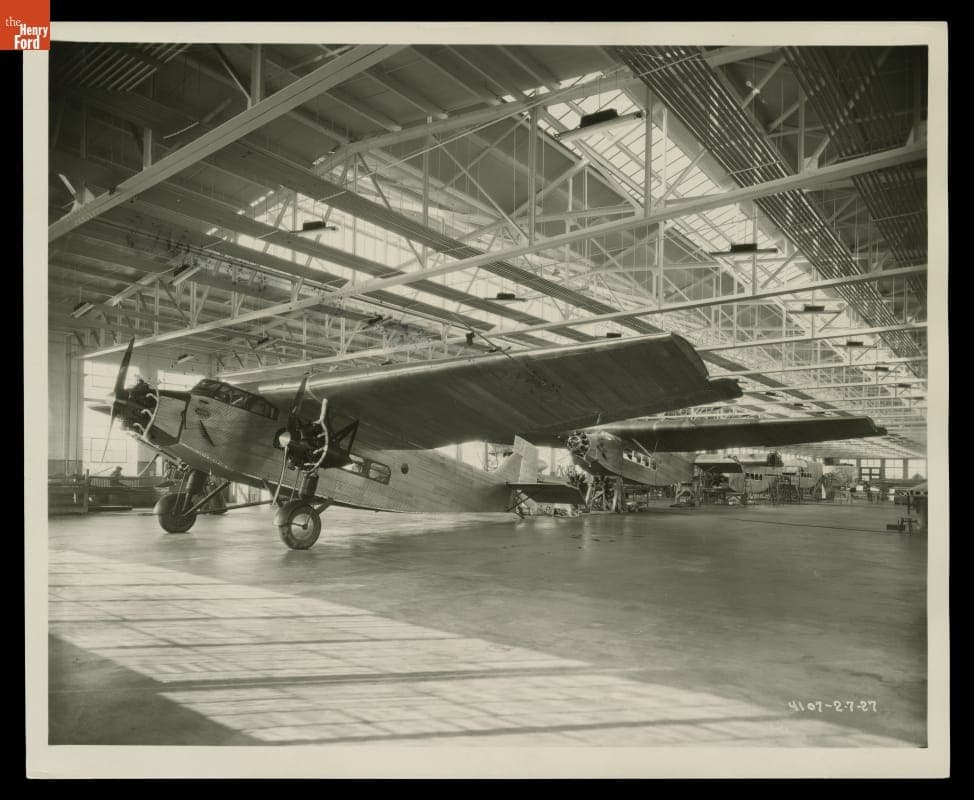Ford Tri-Motor Airplane Assembly Line, Dearborn, Michigan, 1927