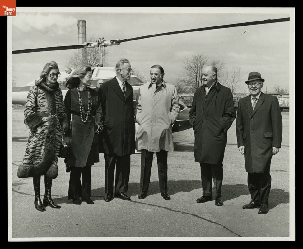 Lord Mountbatten Arriving for a Visit to Henry Ford Museum and Greenfield Village, April 8, 1972