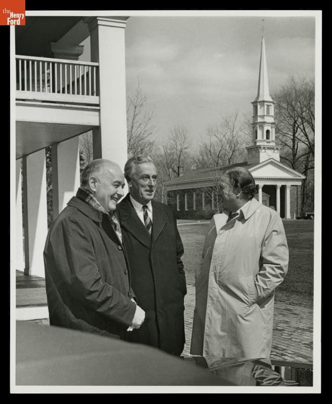 Lord Mountbatten with Henry Ford II, Visiting Greenfield Village, April 8, 1972