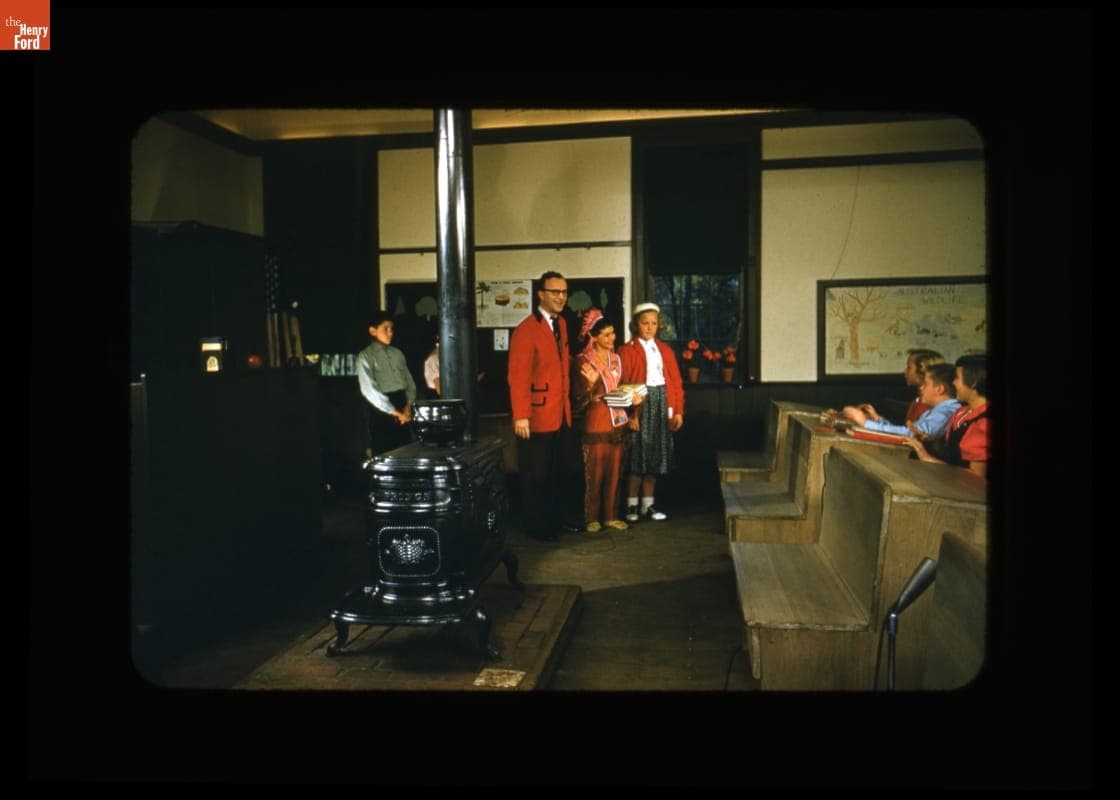 NBC "Howdy Doody" Show Broadcast from Scotch Settlement School in Greenfield Village, October 25, 1955